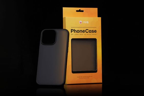 Ốp lưng bảo vệ YVS iPhone 15 Pro nhựa TPU + PC chống sốc, chống ố vàng, chống vân tay màu đen