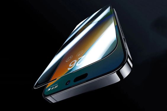 Miếng dán màn hình kính cường lực kèm khung hỗ trợ dán iPhone 14 Plus Mipow 