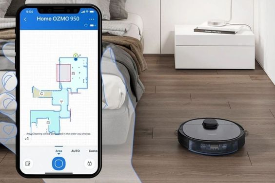 Điều khiển robot hút bụi Ecovacs dễ dàng qua điện thoại