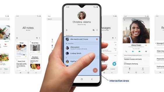 Giao diện người dùng Samsung Galaxy A20