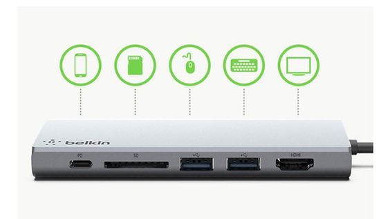 Hub chuyển đổi Type C Belkin chính hãng 3