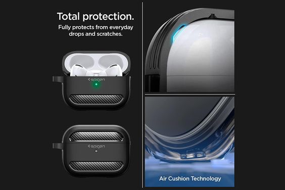 Ốp lưng AirPods Pro 2 Spigen Rugged Armor 3