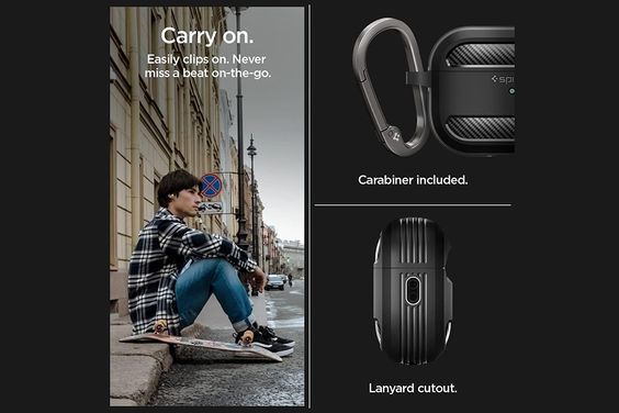 Ốp lưng AirPods Pro 2 Spigen Rugged Armor 5