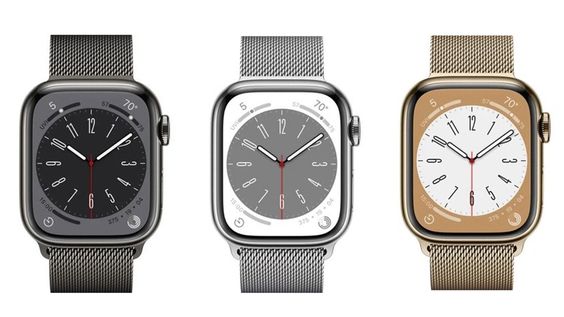 Diện mạo quyến rũ của Apple Watch Series 8 GPS Cellular 41mm dây thép
