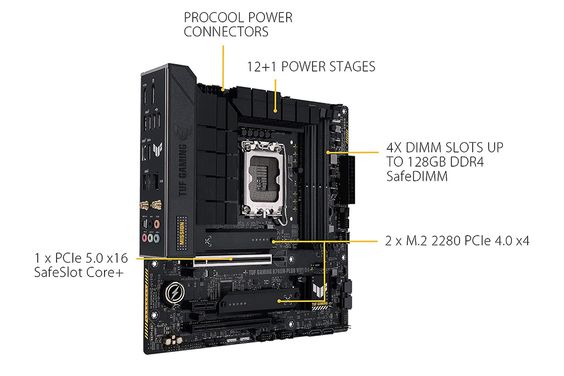 Mainboard Asus TUF GAMING B760M- PLUS WIFI DDR4