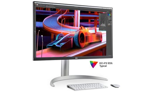 Màn hình LG 27UP850-W - Độ bao phủ màu ấn tượng DCI-P3 95%