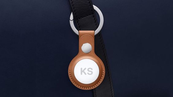 Dây đeo AirTag Leather Key Ring 1