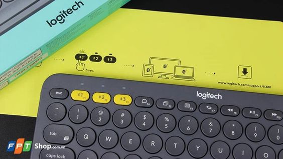 thiết kế bàn phím bluetooth Logitech K380
