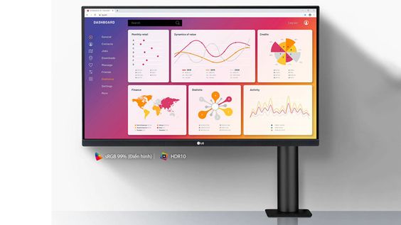 Màn hình LG 27QN880-B - Tấm nền IPS 27 inch độ phân giải QHD