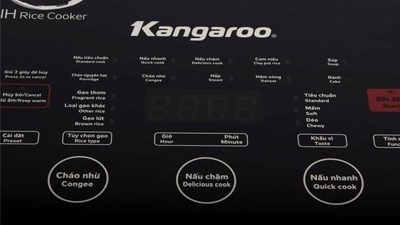 Nồi cơm điện cao tần Kangaroo 1.8 lít KG599N nhiều chế độ nấu