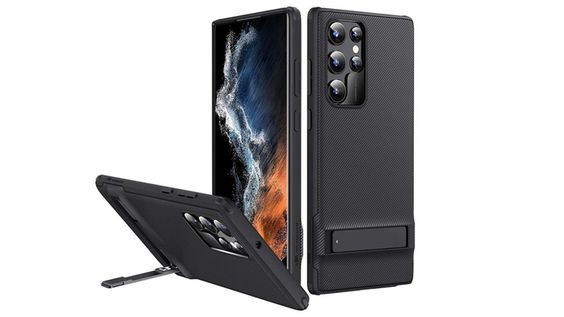 Ốp lưng Samsung S22 Ultra đế dựng - Sự bền chắc của chân đế chế tác từ nhôm