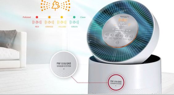 Máy lọc không khí LG PuriCare 1 tầng Safeplus tích hợp đèn trạng thái