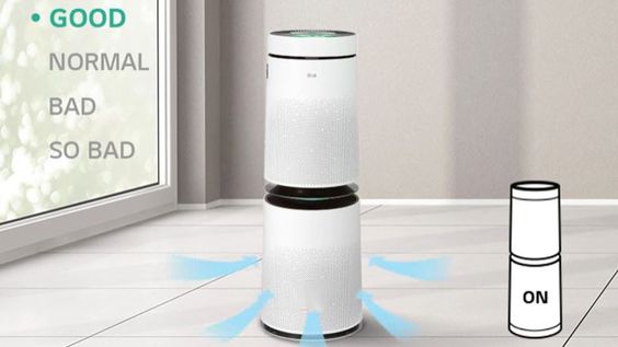Máy lọc không khí LG PuriCare 2 tầng AS10GDWH0.ABAE Safeplus
