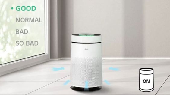 Máy lọc không khí LG PuriCare 1 tầng Safeplus vận hành tự động