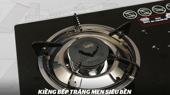 Bếp gas đôi Sunhouse SHB3365 sử dụng hệ thống kiềng vững vàng