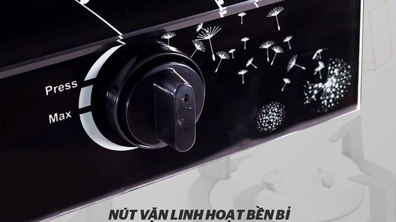Bếp Sunhouse SHB3365 tích hợp công tắc xoay vặn rất nhạy