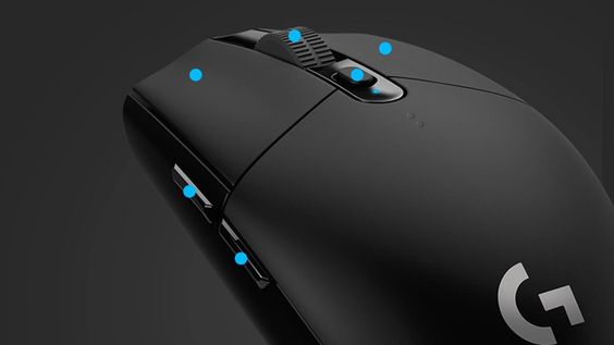 Chuột gaing không dây Logitech G304 6 nút lập trình trên thân chuột