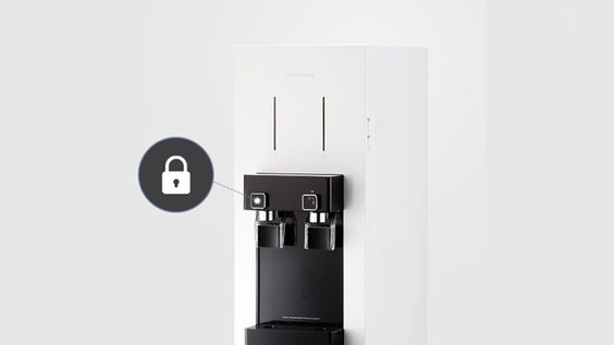 Coway CHP 590R có thiết lập khoá nước nóng an toàn