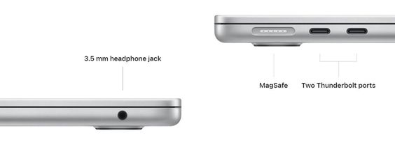 MacBook Air M2 2022 | Sạc tiện lợi, kết nối nhanh chóng