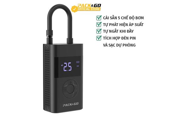 Máy bơm hơi cầm tay dùng pin đa năng PACK&GO PWP01