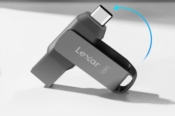 USB OTG 3.1 128GB Lexar Dual Type-C 123
