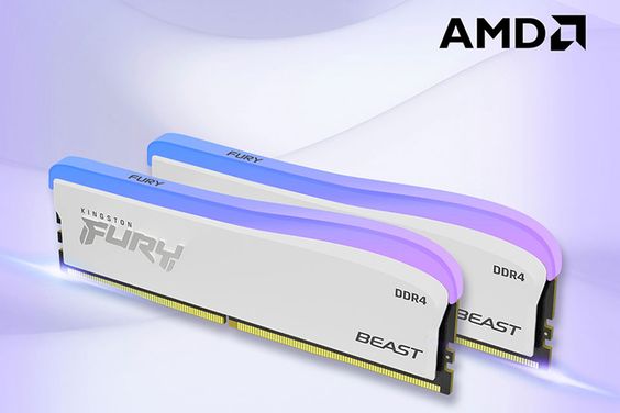 RAM Kingston Fury Beast White RGB 16GB (2x8GB) DDR4 3200Mhz (KF432C16BWAK2/16) 09