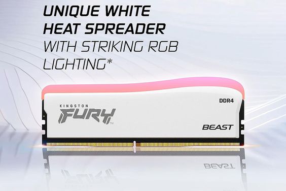 RAM Kingston Fury Beast White RGB 16GB (2x8GB) DDR4 3200Mhz (KF432C16BWAK2/16) 121