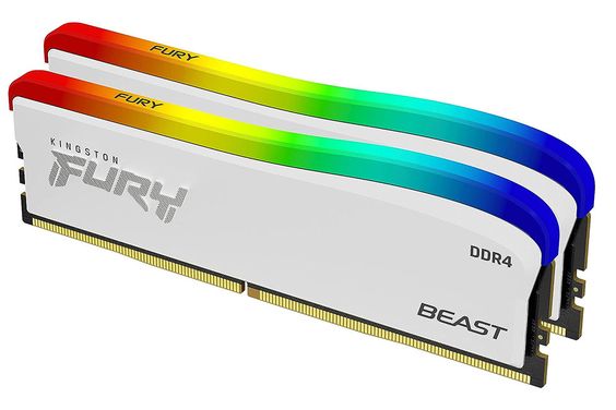 RAM Kingston Fury Beast White RGB 16GB (2x8GB) DDR4 3200Mhz (KF432C16BWAK2/16) 88
