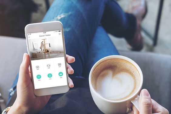 Máy cho thú cưng ăn tự động có camera Petoneer PF002 5