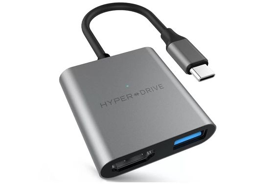 Cáp Hub USB-C 3 in 1 HD259A Hyperdrive