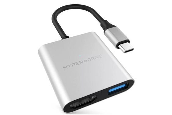 Cáp Hub USB-C 3 in 1 HD259A Hyperdrive 2