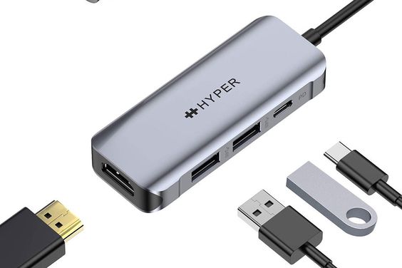 Cáp Hub USB-C to HDMI 4K 60Hz 4 in 1 HD41 Hyperdrive 6