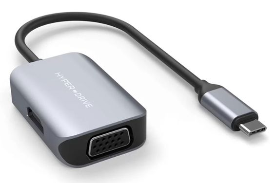 Cáp Hub USB-C to HDMI/VGA 4K 60Hz 2 in 1 HD-C2HV Hyperdrive 2