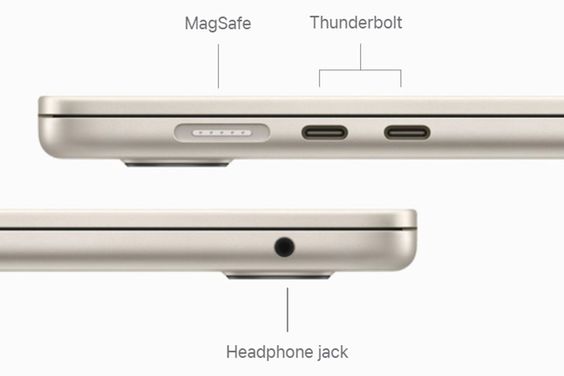 Cổng sạc MacBook Air 15 inch M2 2023