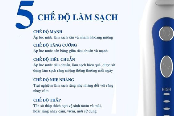 Máy tăm nước cầm tay H2OFloss HF-9P 3