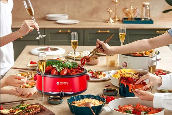 Nồi lẩu điện Mishio 4 lít MK-348 có thể tháo rời