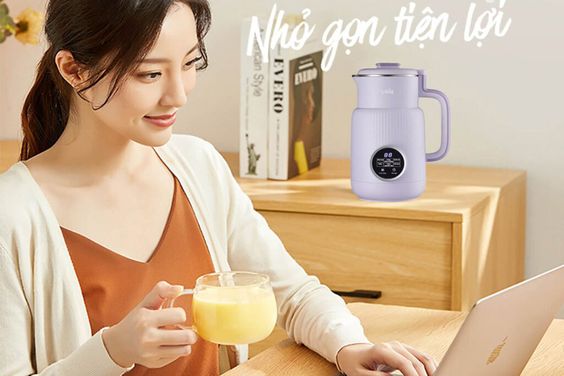 Máy làm sữa hạt Unie UMB08 sở hữu thiết kế nhỏ xinh