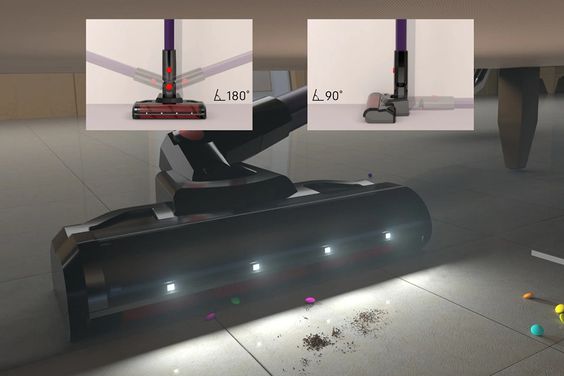 Đèn LED nhìn rõ bụi bẩn, không bỏ sót cạnh tường