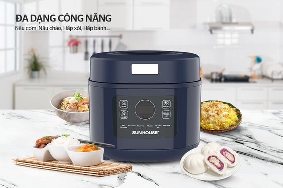 Nồi cơm điện tử Sunhouse 1 lít SHD8802 5