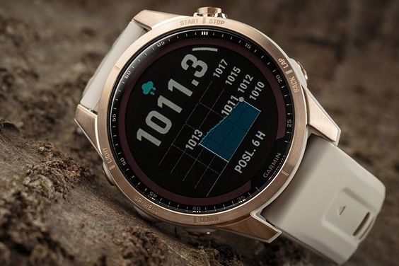Garmin Fenix 7S, Sapphire, Solar, Màu hồng vàng Titanium