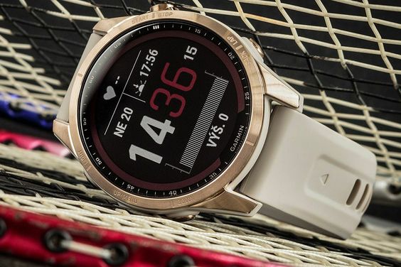 Garmin Fenix 7S, Sapphire, Solar, Màu hồng vàng Titanium 9