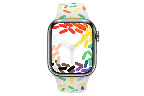 Dây đeo Apple Watch 45mm Cao su Pride Edition 2