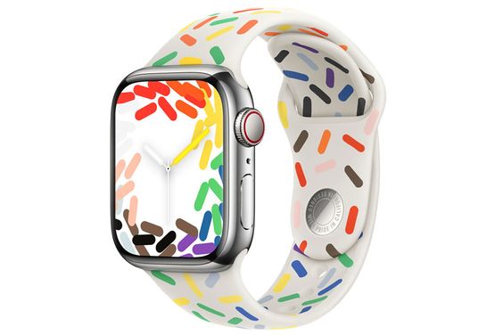 Dây đeo Apple Watch 45mm Cao su Pride Edition