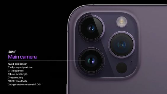 Camera iPhone 14 Pro Max 48MP