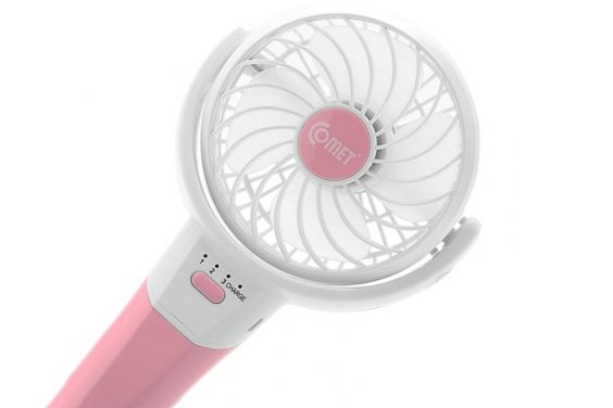 Quạt sạc cầm tay Comet CRF0904P hồng