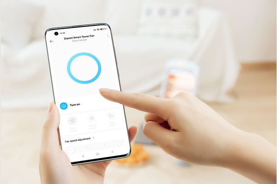 Quạt tháp Xiaomi Smart Tower Fan điều khiển qua ứng dụng Mi Home
