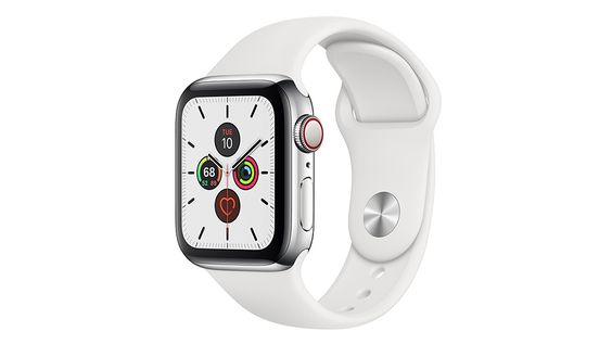 Apple Watch Series 5 Cellular 40mm viền thép dây cao su chu kỳ