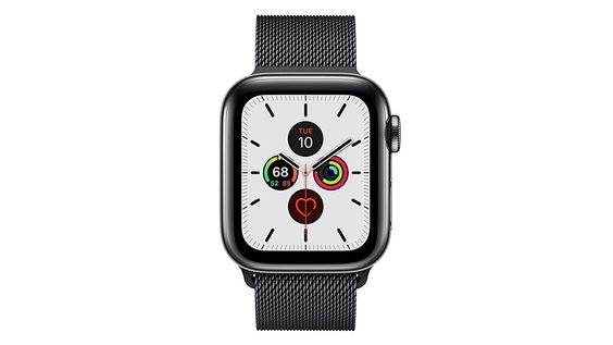 màn hình Apple Watch Series 5 Cellular 40mm viền thép dây Milanese