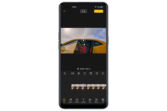 Chế độ quay phim OPPO Reno4