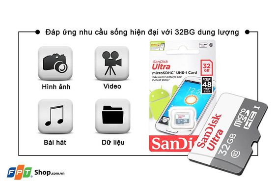 Micro SD 32GB Sandisk C10